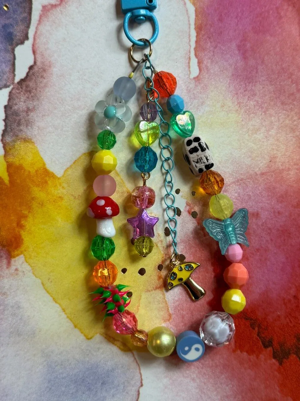 THE TAURUS MINI YELLOW MUSHROOM BAG CHARM